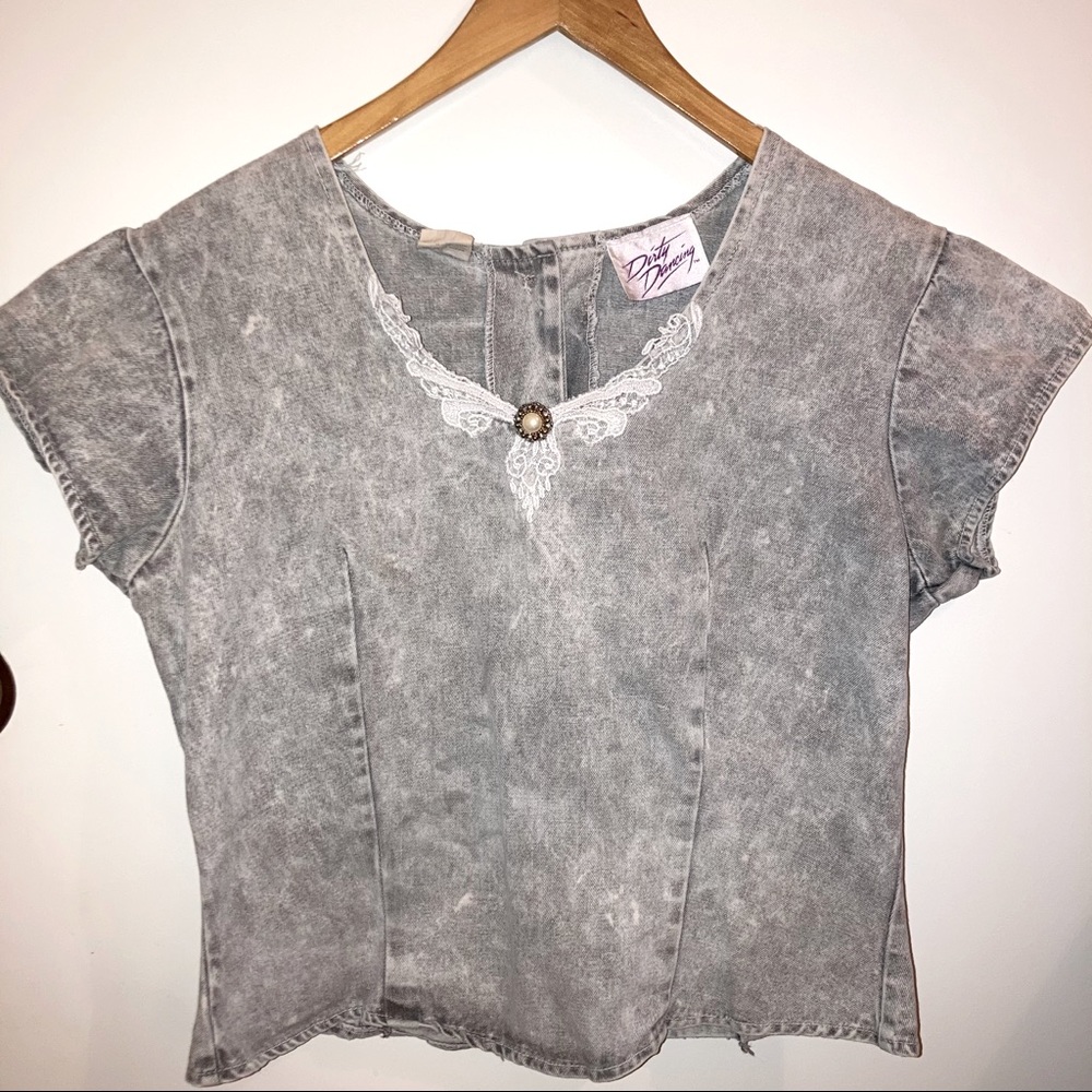 Vintage Dirty Dancing Acid Wash Denim Top 💍